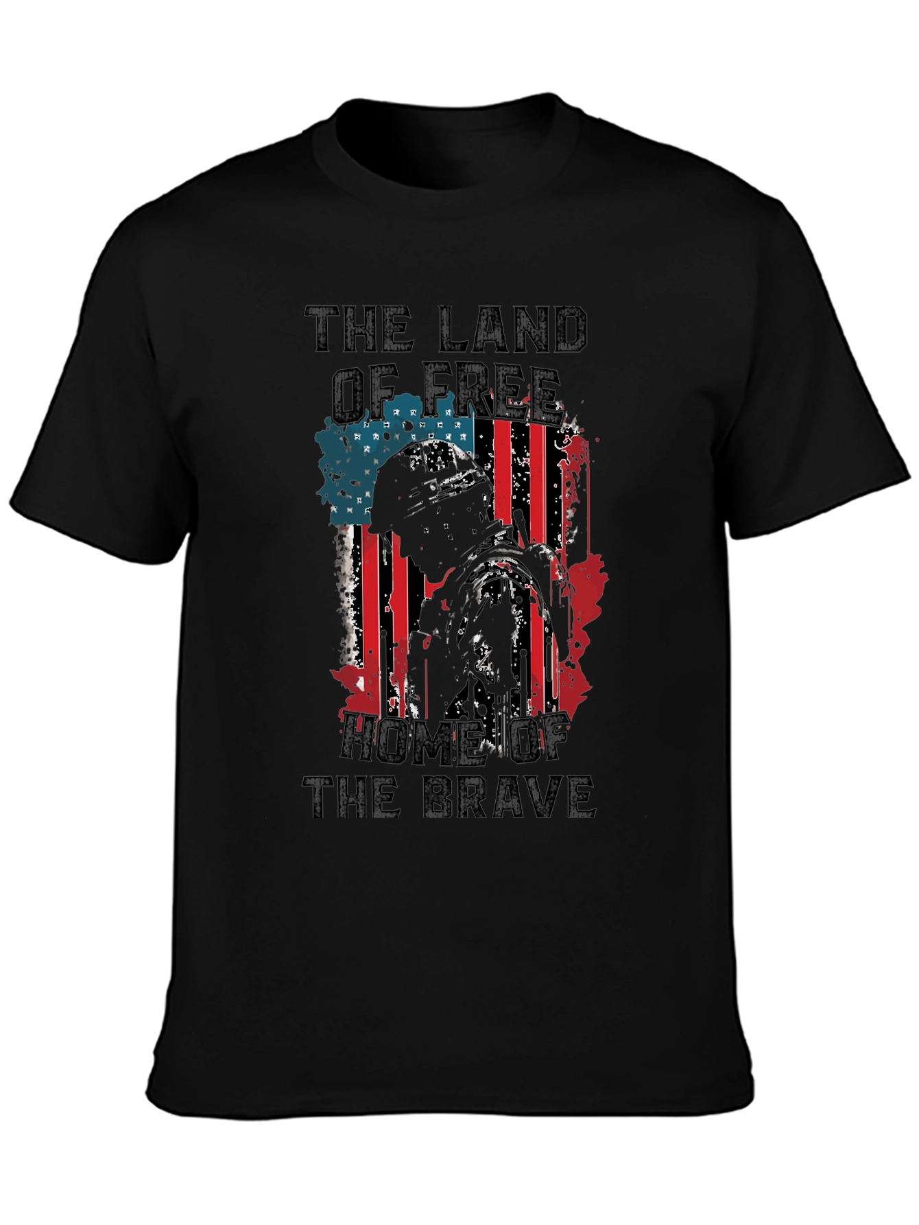 Patriotic USA Flag Graphic Print T-Shirt