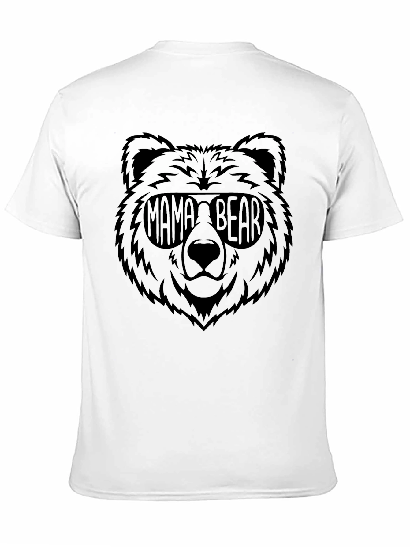 Mama Bear Graphic Tee - Trendy Black Shirt