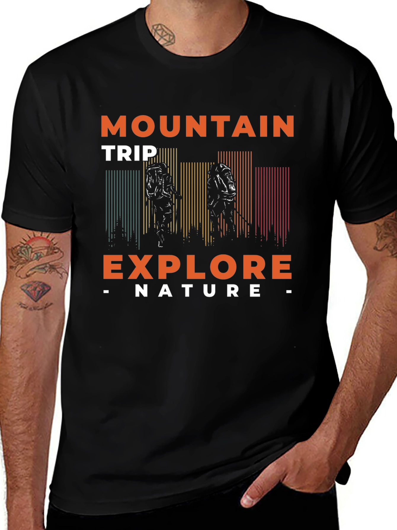 Mountain Trip Explore Nature Graphic Tee