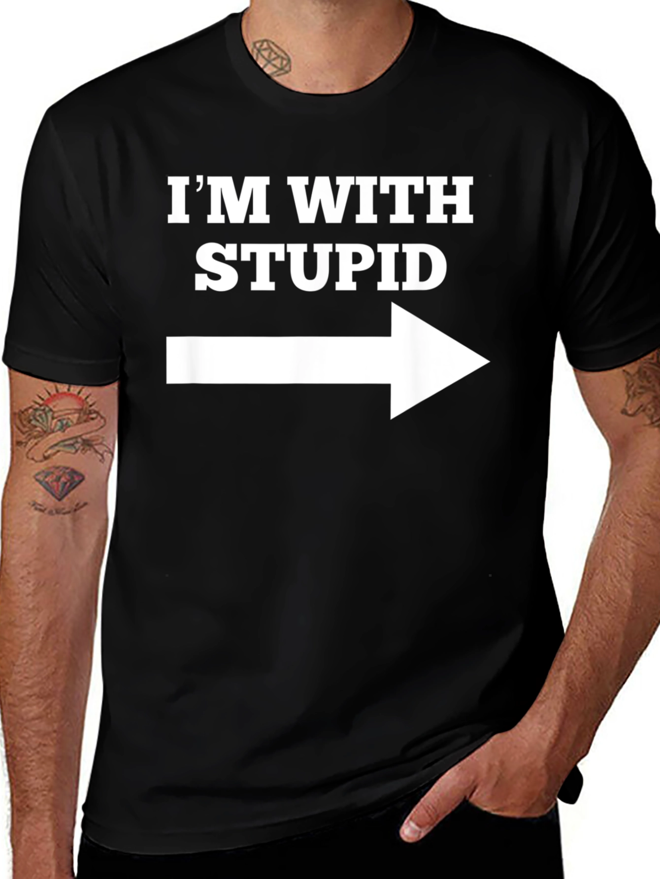 Im With Stupid T-Shirt