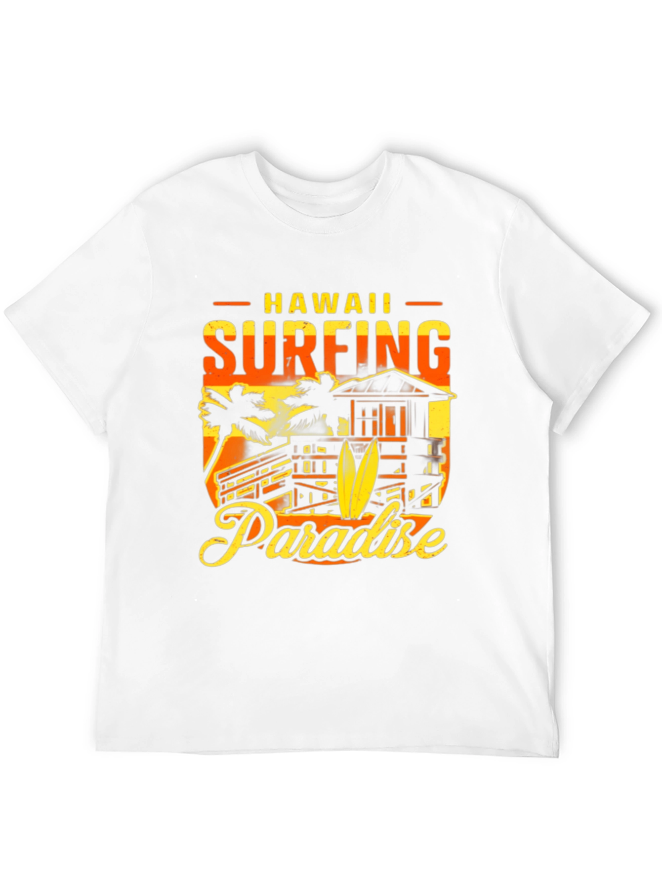 Hawaii Surfing Paradise Graphic T-Shirt