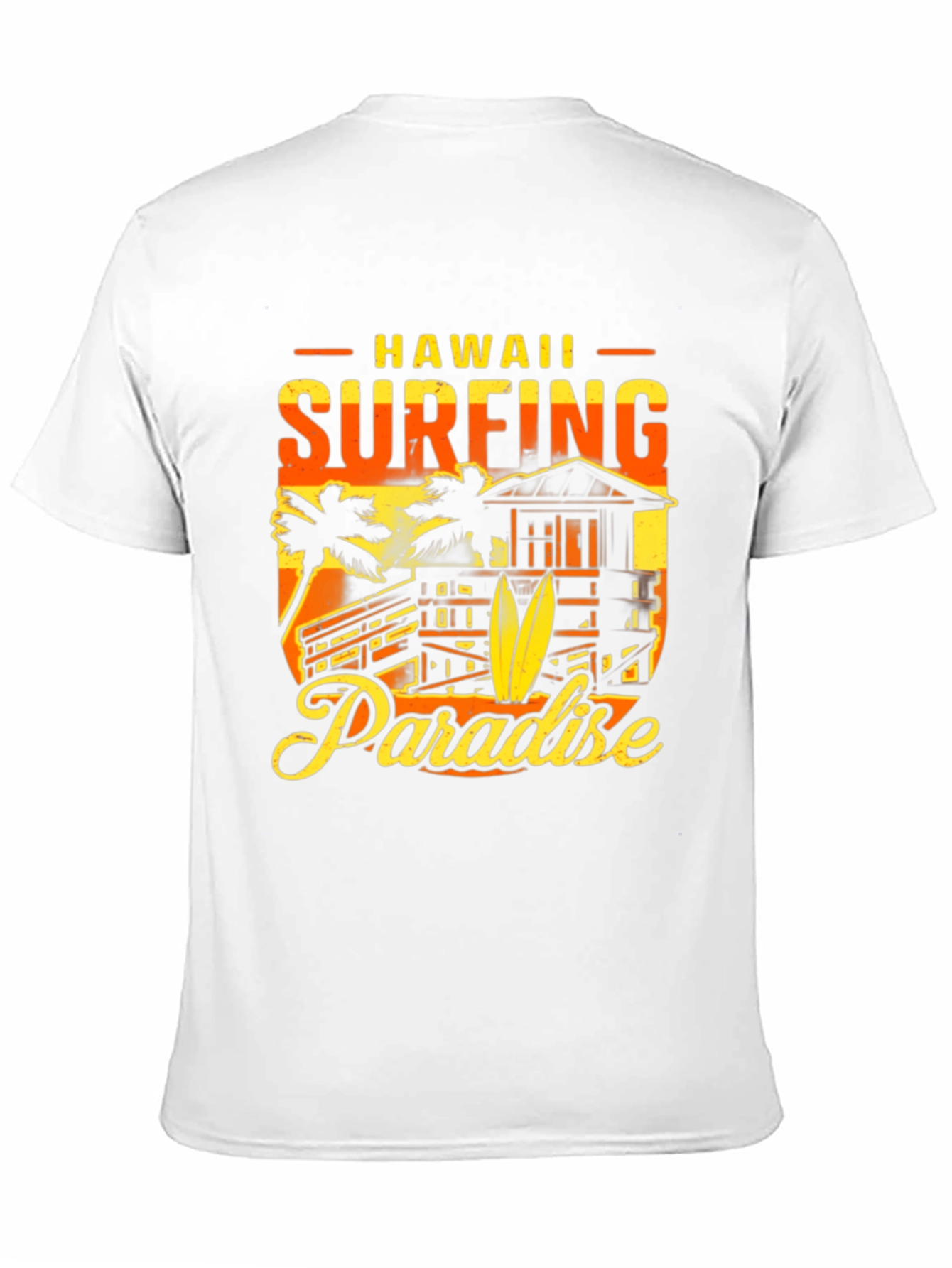 Hawaii Surfing Paradise Graphic T-Shirt