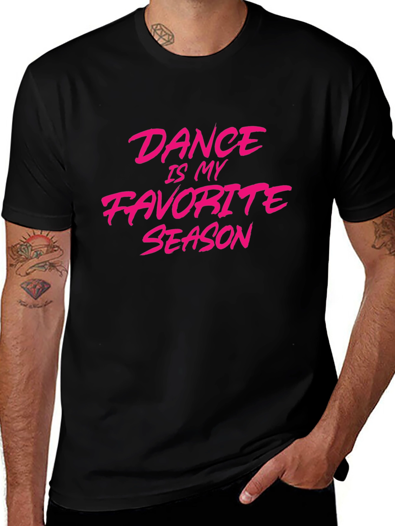 Dance Is My Favorite Season Black T-Shirt