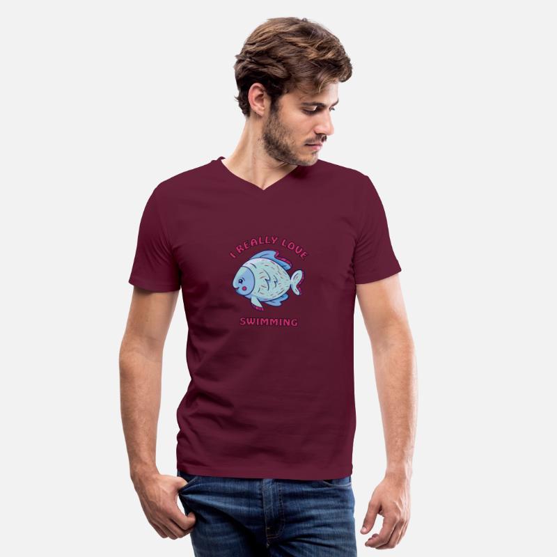 Fish swims in the water