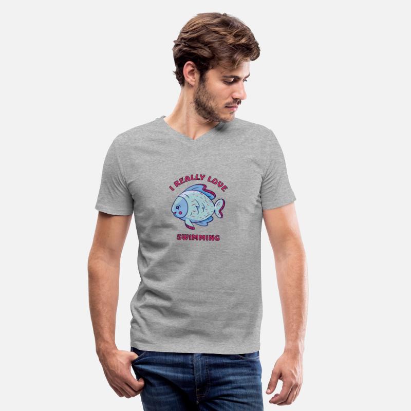 Fish swims in the water