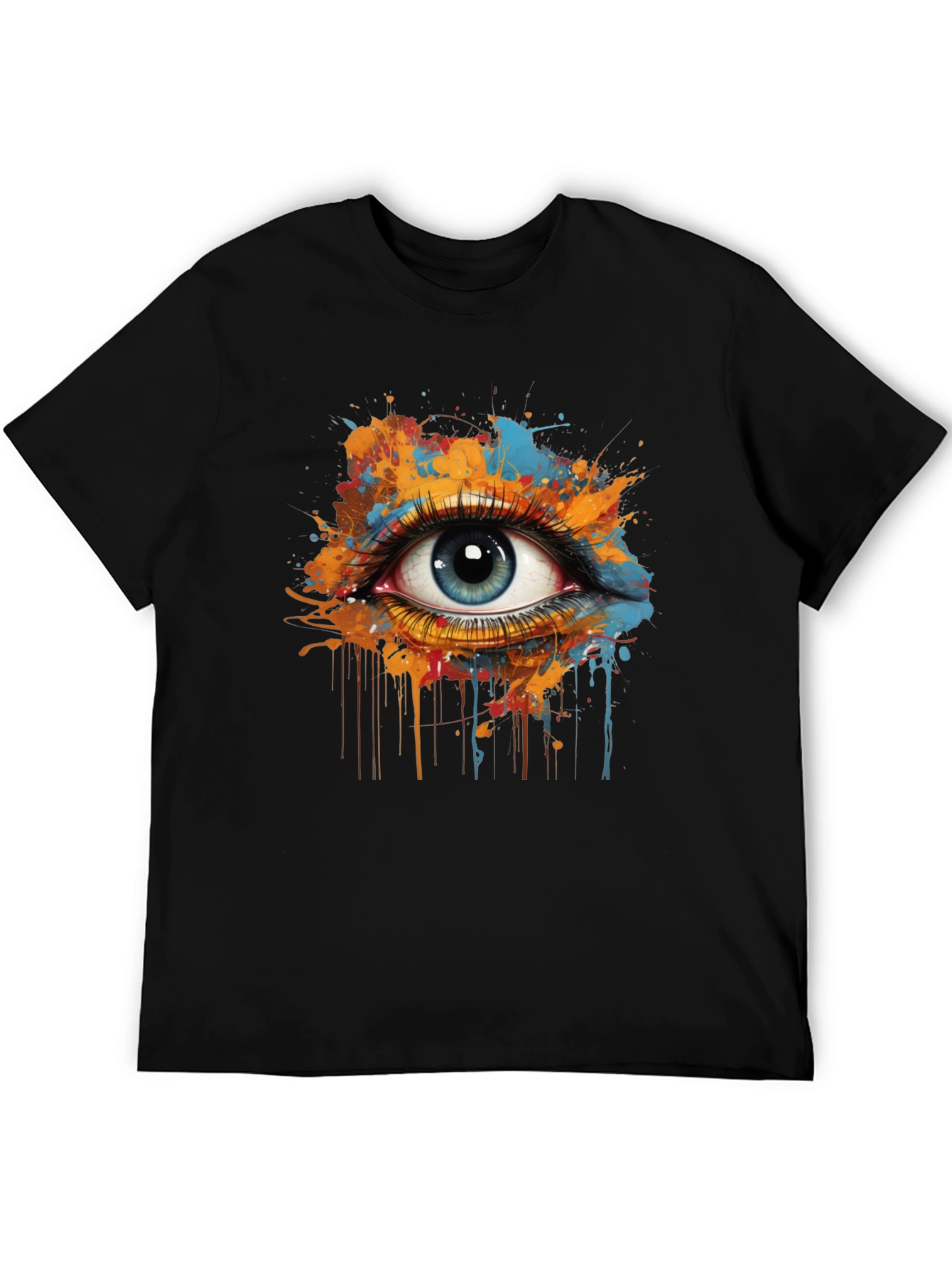 Eye Splash Graphic Tee - Modern Art T-Shirt
