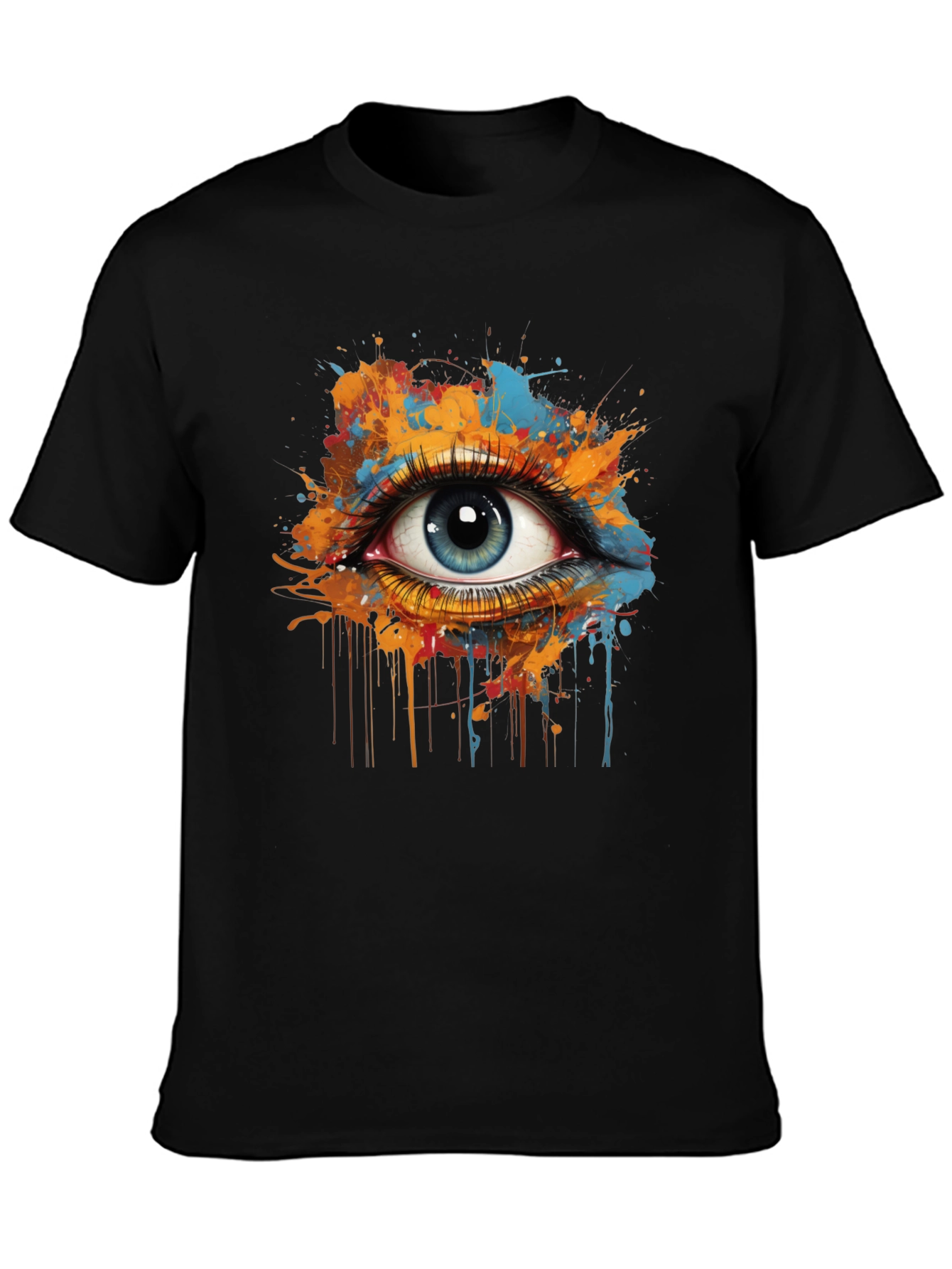 Eye Splash Graphic Tee - Modern Art T-Shirt