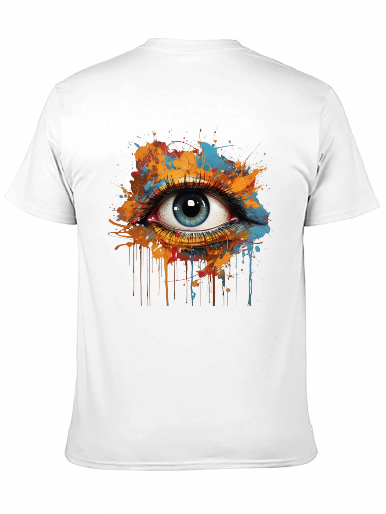 Eye Splash Graphic Tee - Modern Art T-Shirt