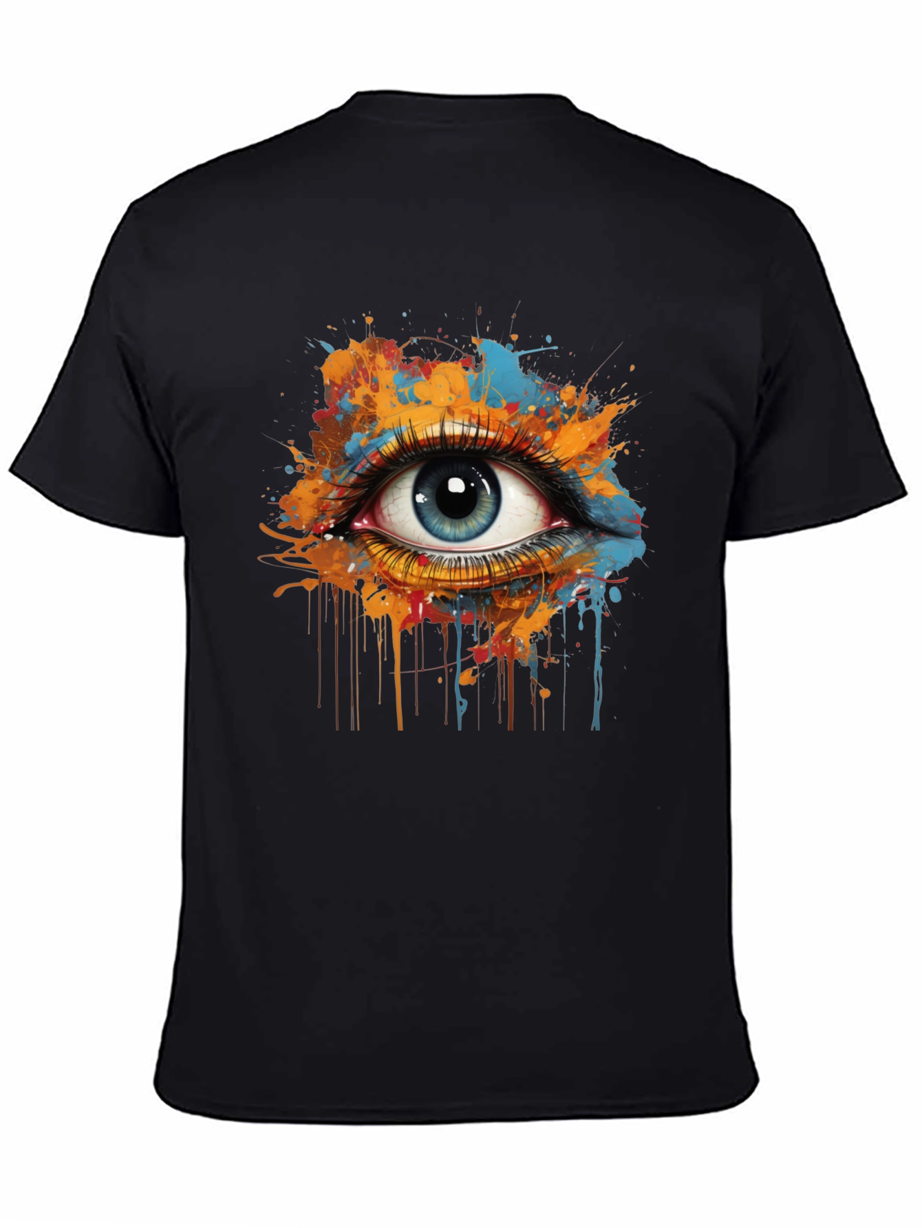 Eye Splash Graphic Tee - Modern Art T-Shirt