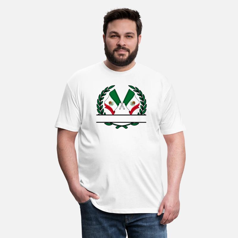 Flags Mexico laurel wreath banner