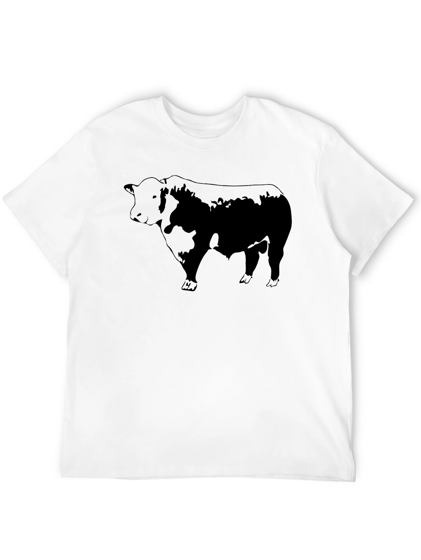 Black Bull Graphic Tee - Mens Crew Neck T-Shirt