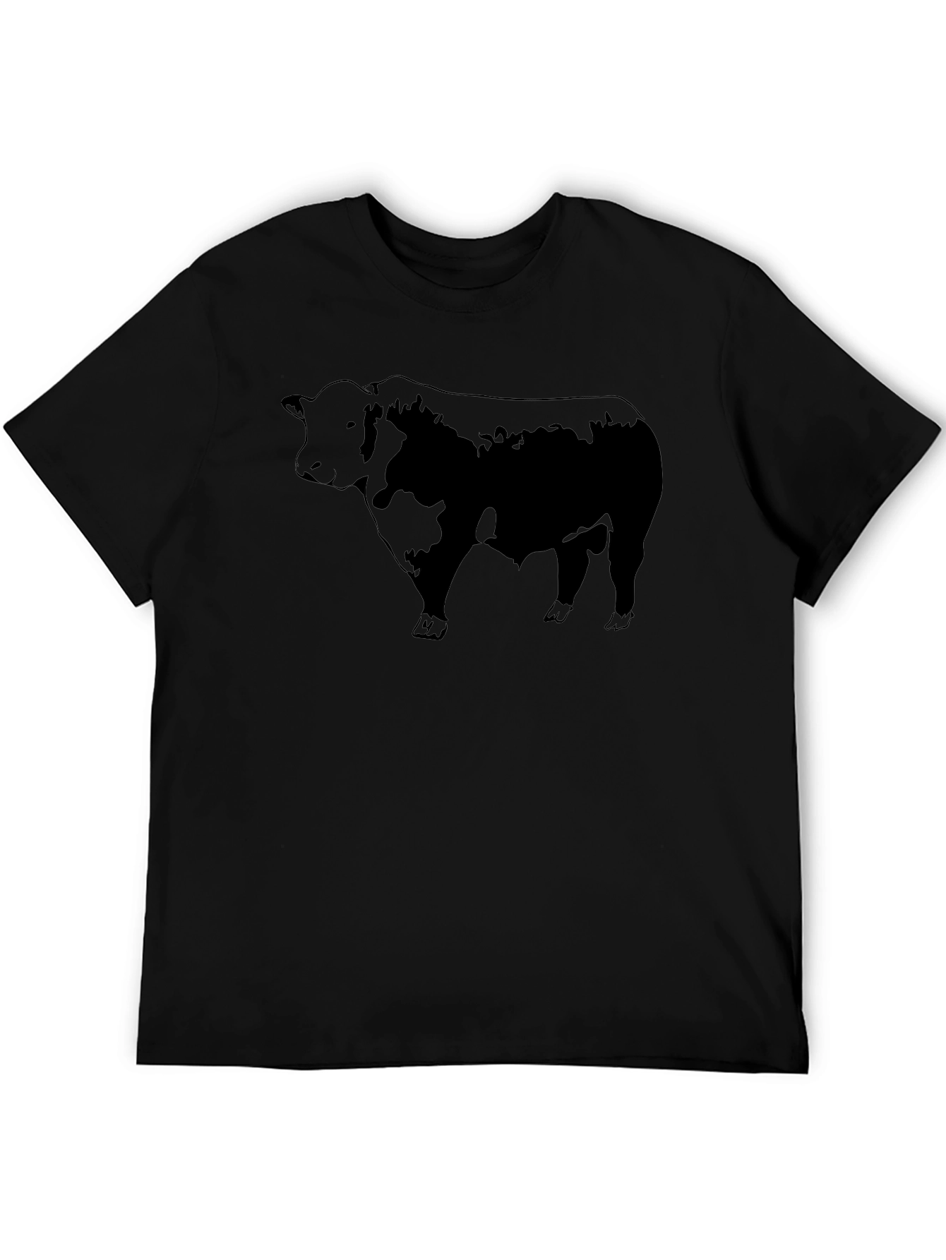 Black Bull Graphic Tee - Mens Crew Neck T-Shirt