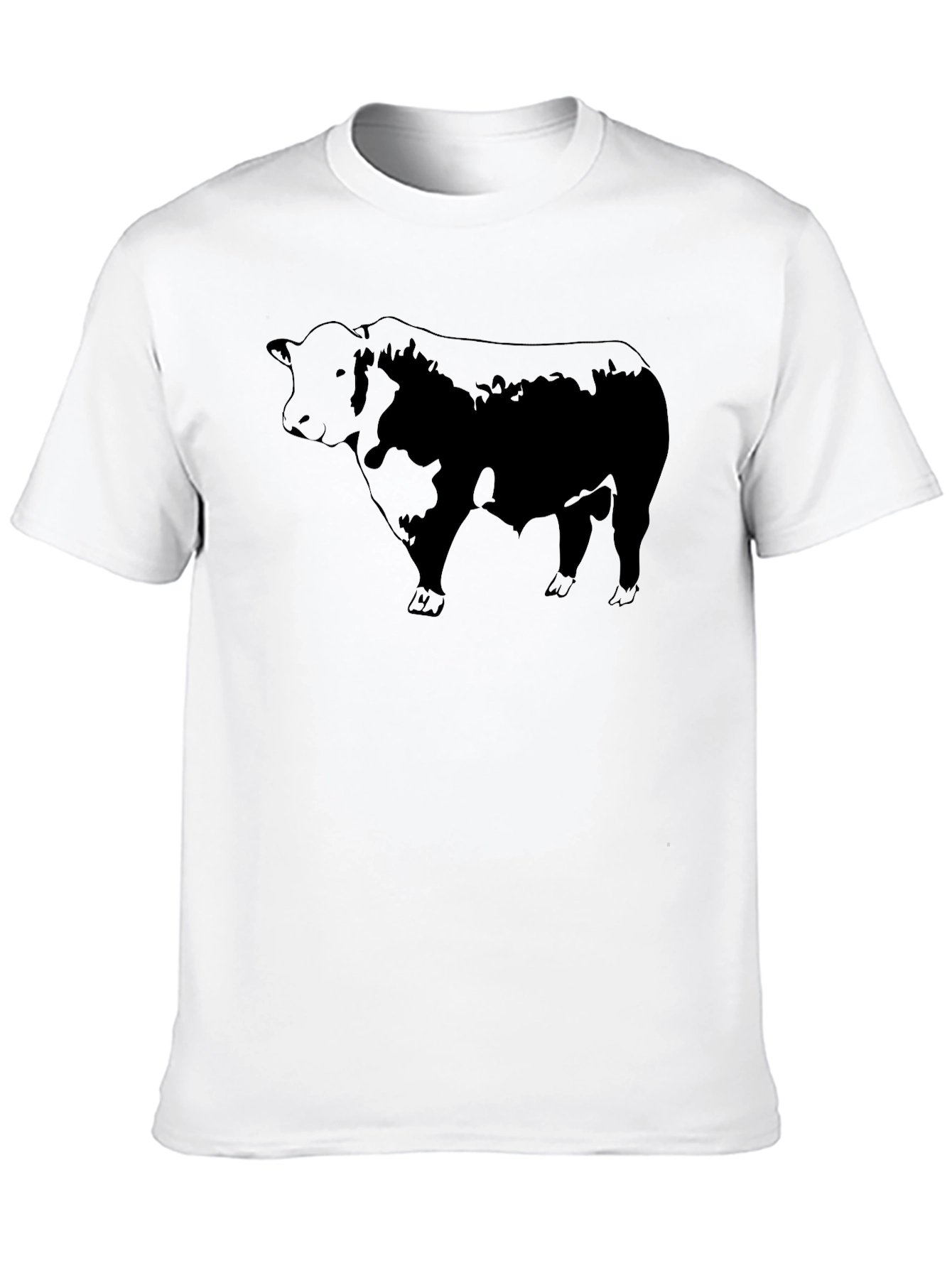Black Bull Graphic Tee - Mens Crew Neck T-Shirt