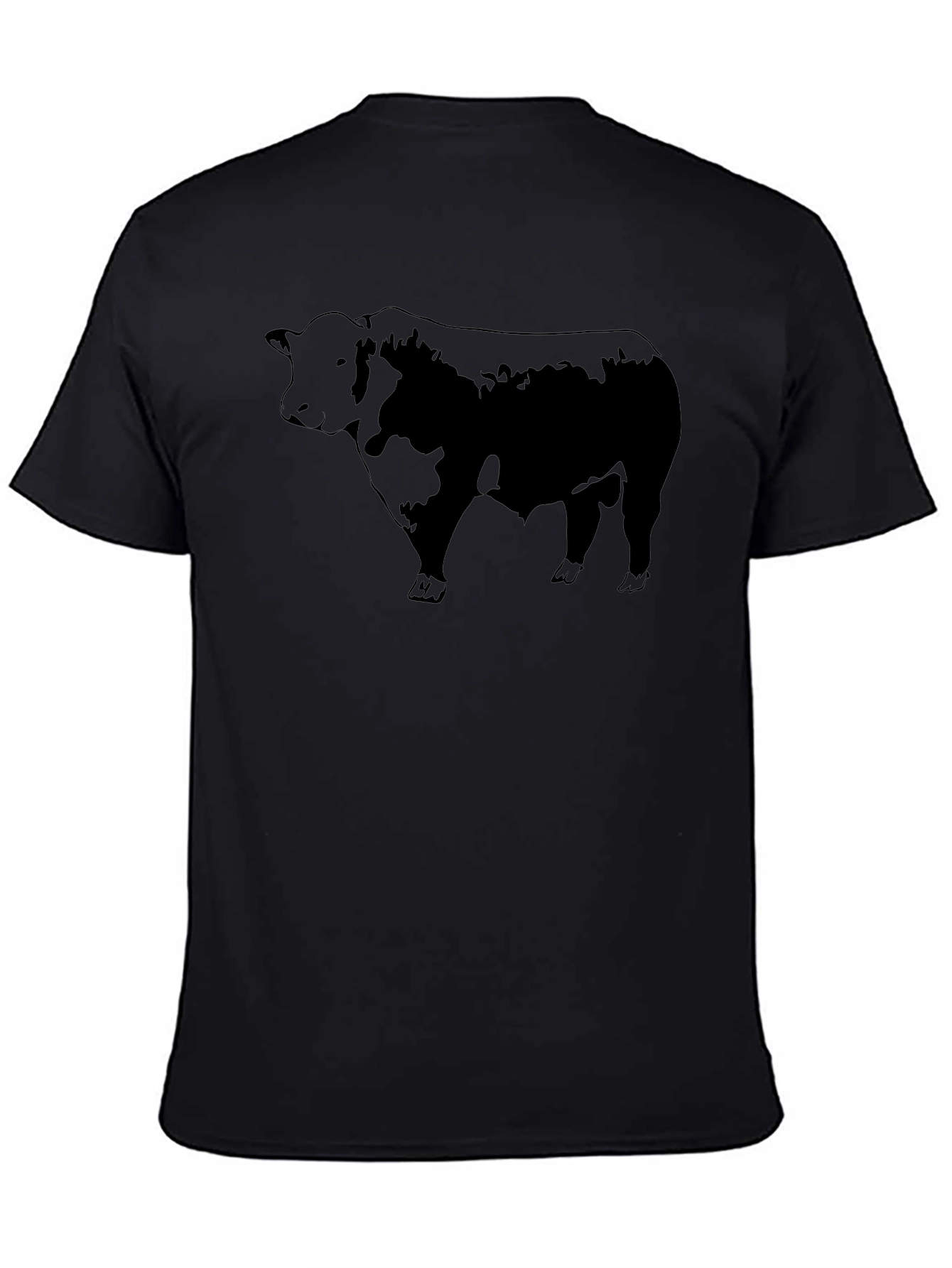 Black Bull Graphic Tee - Mens Crew Neck T-Shirt