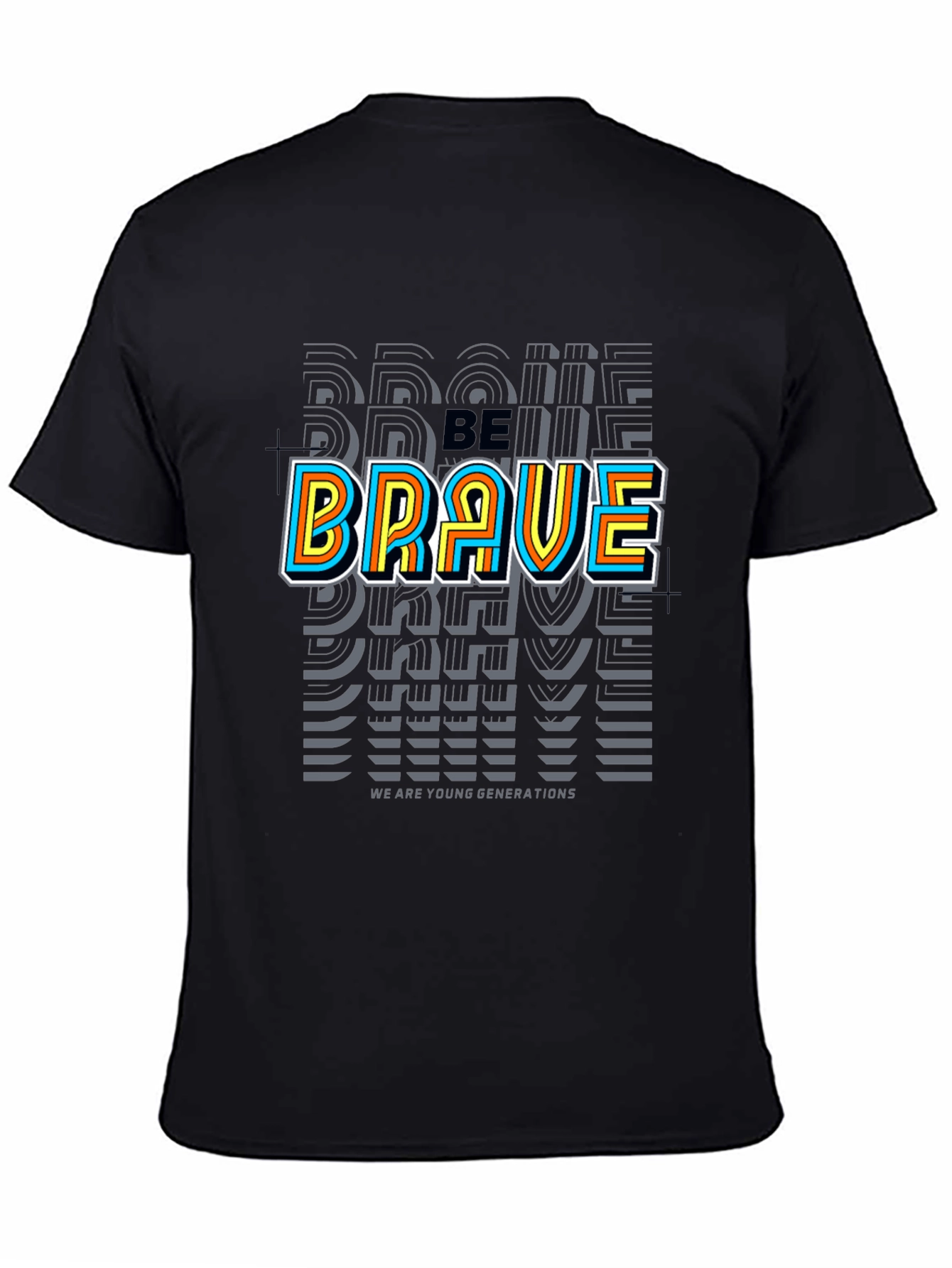 Be Brave Graphic Tee - Black