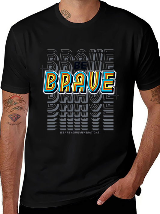 Be Brave Graphic Tee - Black
