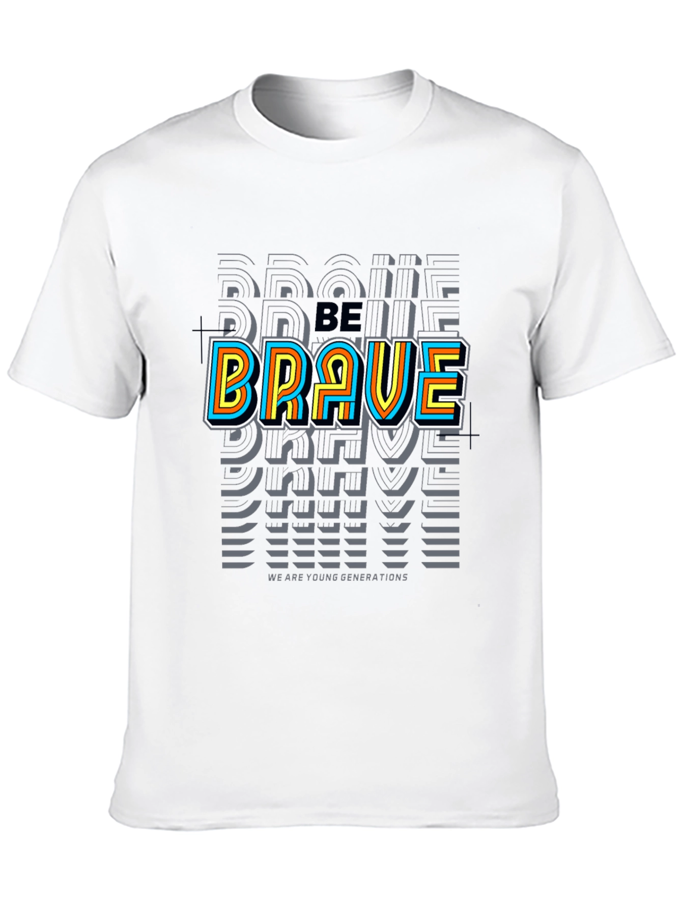 Be Brave Graphic Tee - Black