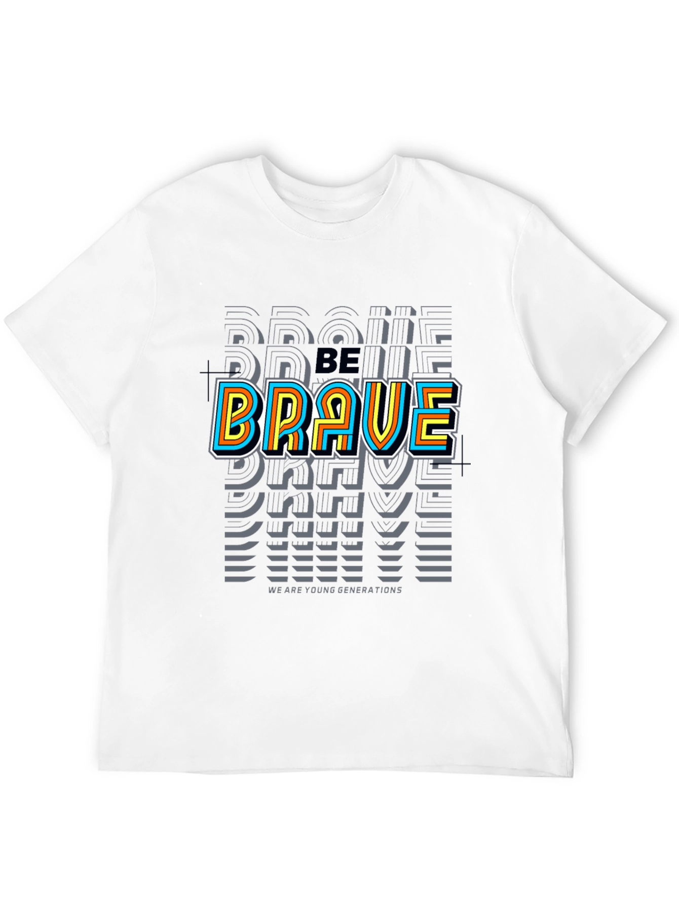 Be Brave Graphic Tee - Black