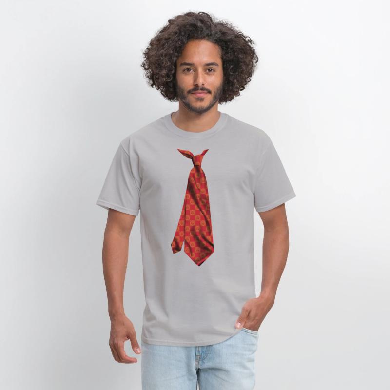 funny colorful printed necktie muladhara chakra