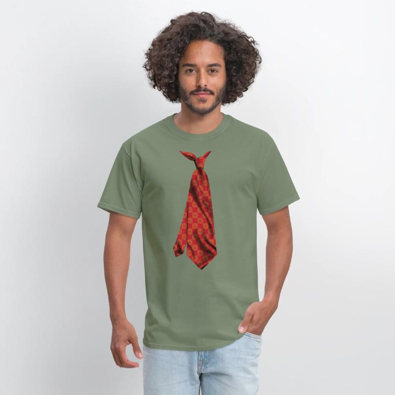 funny colorful printed necktie muladhara chakra