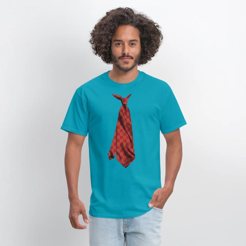 funny colorful printed necktie muladhara chakra
