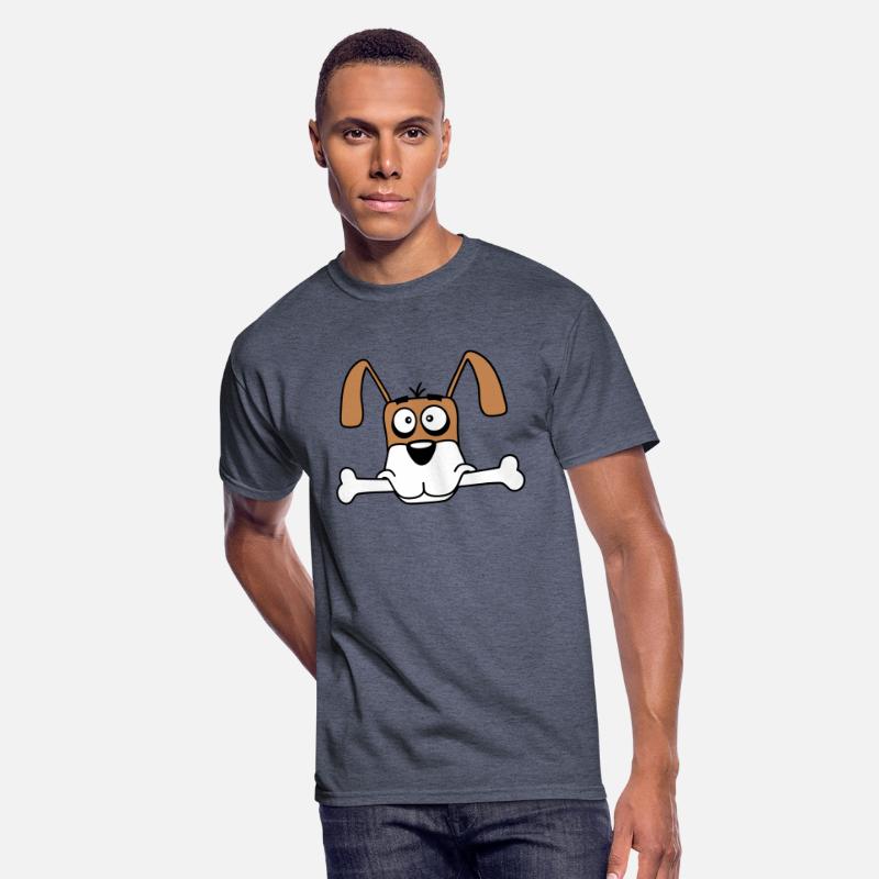 Funny Dog Big Bone Mouth Hunger Cool Cartoon Comic