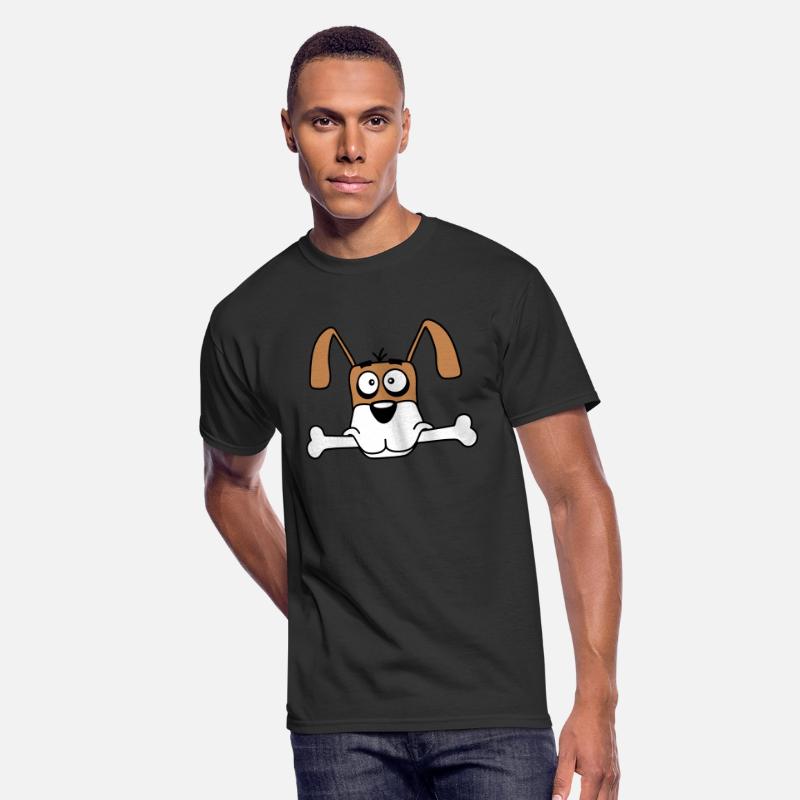 Funny Dog Big Bone Mouth Hunger Cool Cartoon Comic