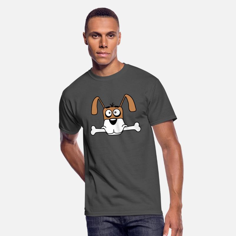 Funny Dog Big Bone Mouth Hunger Cool Cartoon Comic