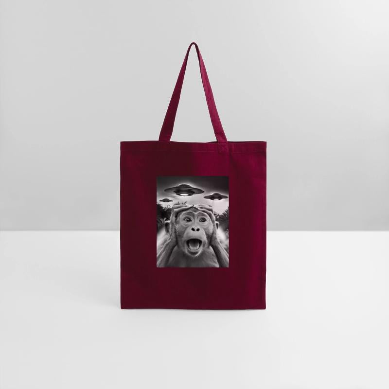 Funny Monkey Graphic UFO Weird