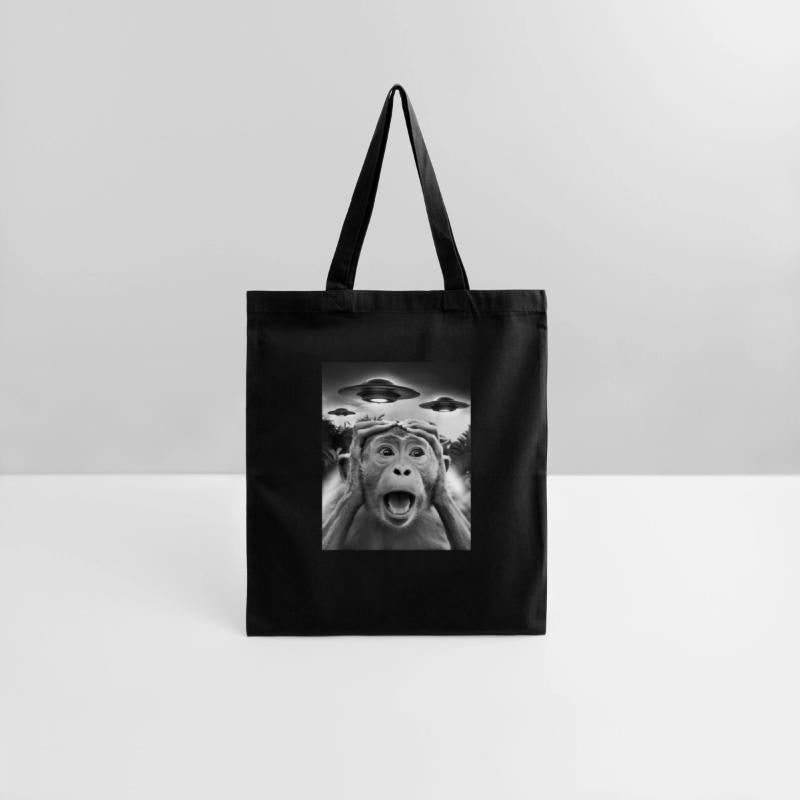 Funny Monkey Graphic UFO Weird