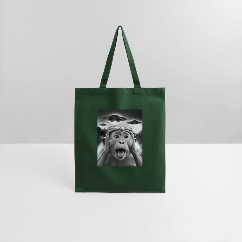 Funny Monkey Graphic UFO Weird