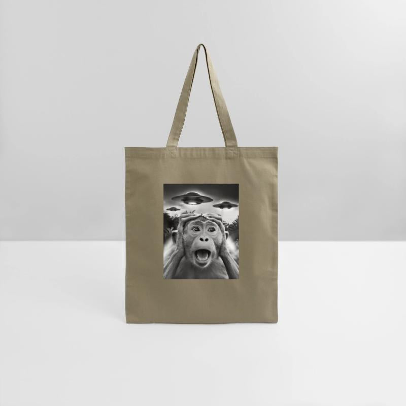 Funny Monkey Graphic UFO Weird