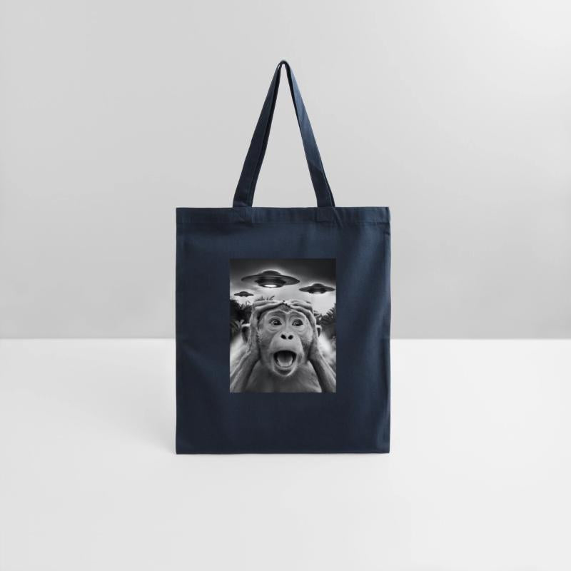 Funny Monkey Graphic UFO Weird