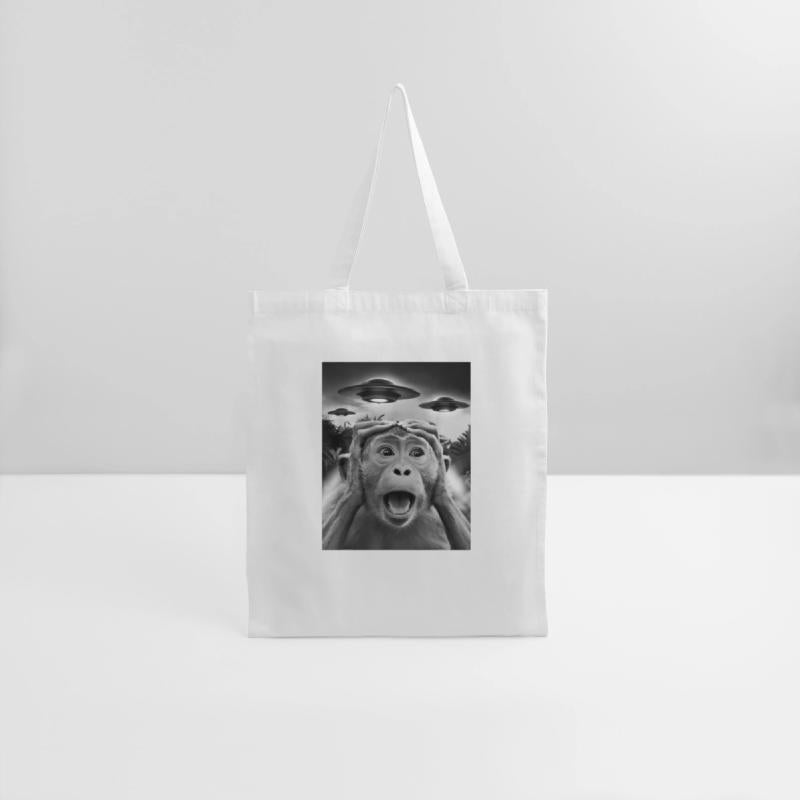 Funny Monkey Graphic UFO Weird