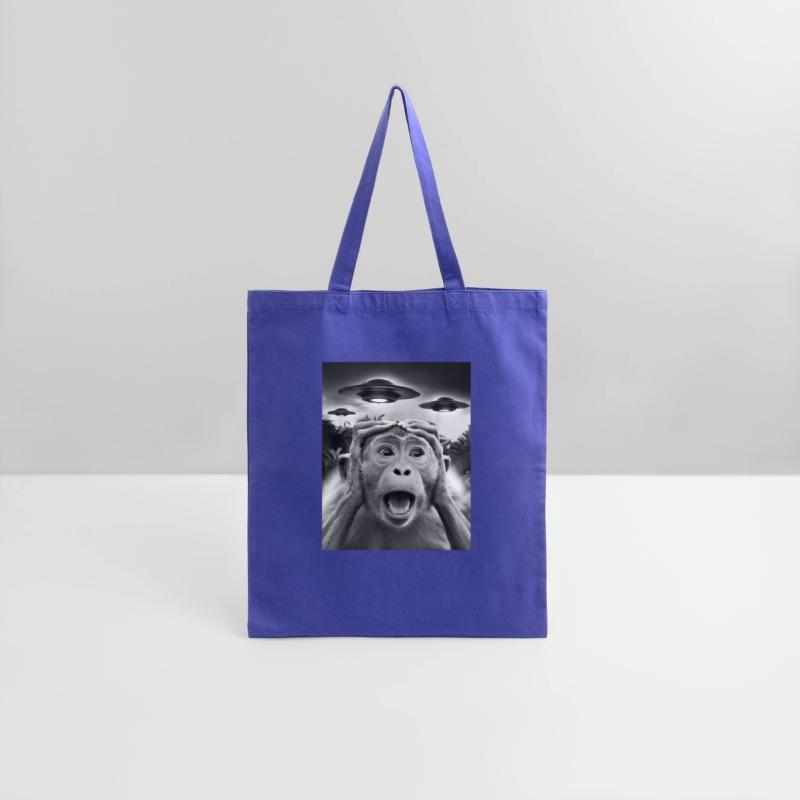 Funny Monkey Graphic UFO Weird