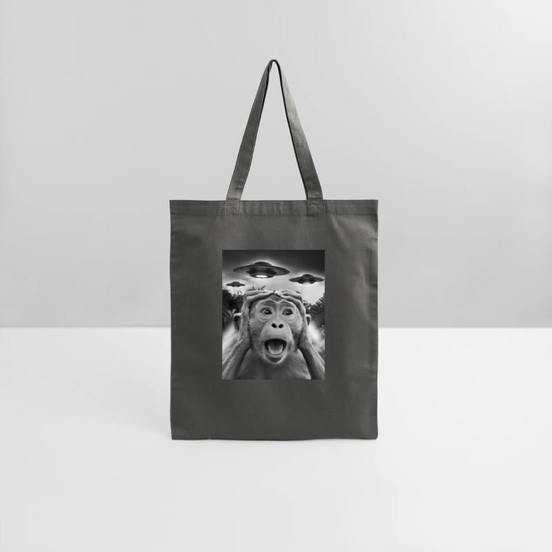 Funny Monkey Graphic UFO Weird