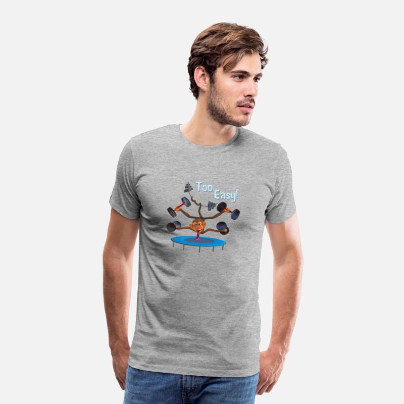 Funny Monkey Gym Wear Tshirt Motivational