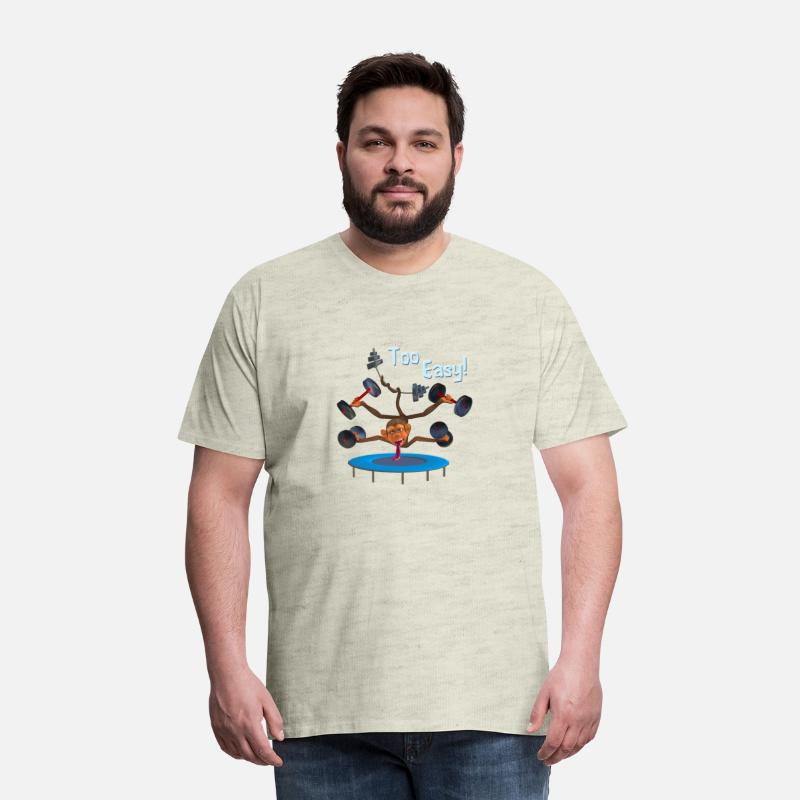 Funny Monkey Gym Wear Tshirt Motivational