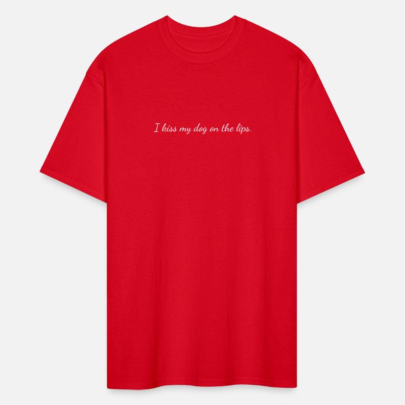 Funny sarcastic dog slogan, funny kissing dogs
