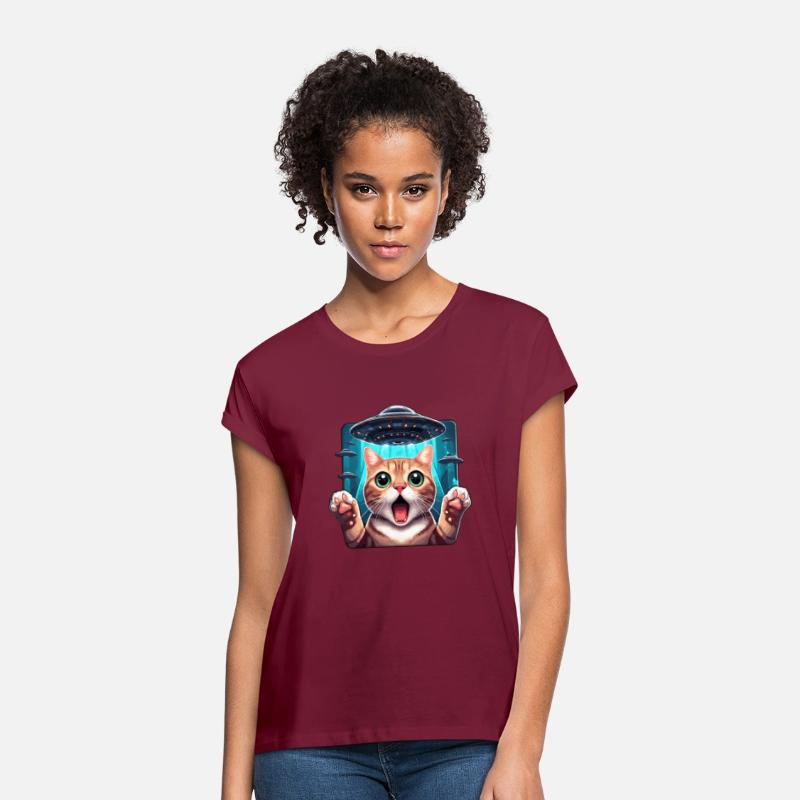 Funny Scared Cat With UFO Alien Attack 3D Effect