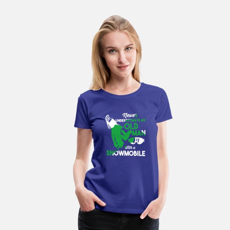Funny Snowmobiling Ride Shirt Old Man Snowmobile