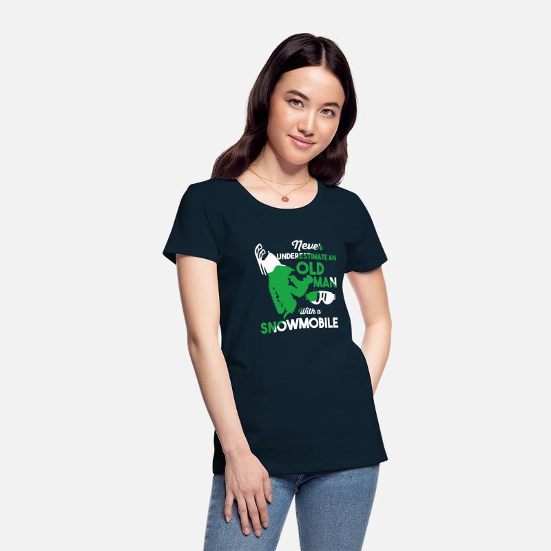 Funny Snowmobiling Ride Shirt Old Man Snowmobile