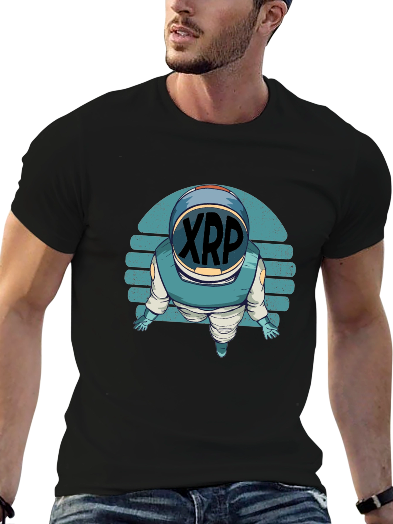 XRP Astronaut T-Shirt - Crypto Space Explorer