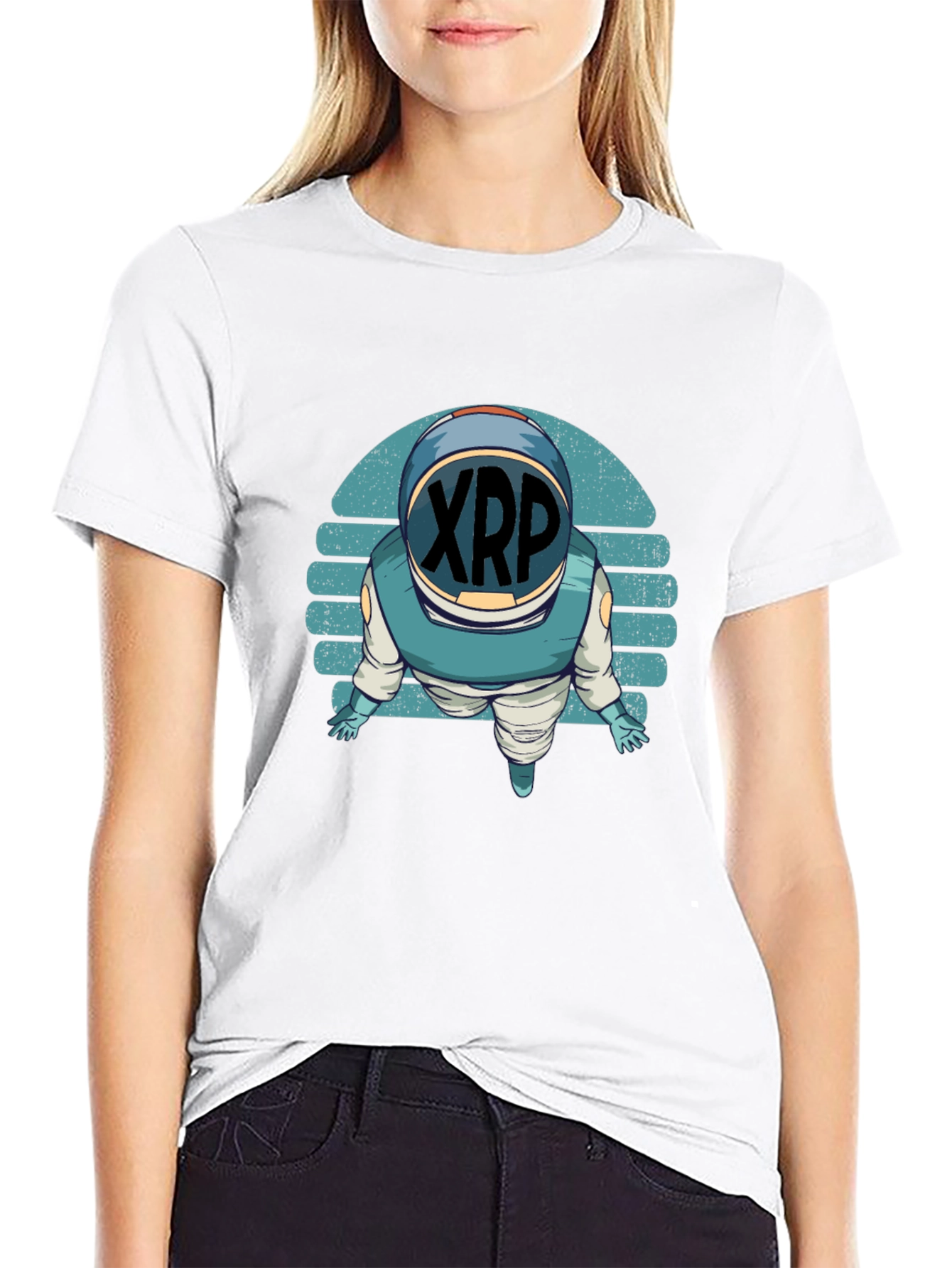 XRP Astronaut T-Shirt - Crypto Space Explorer