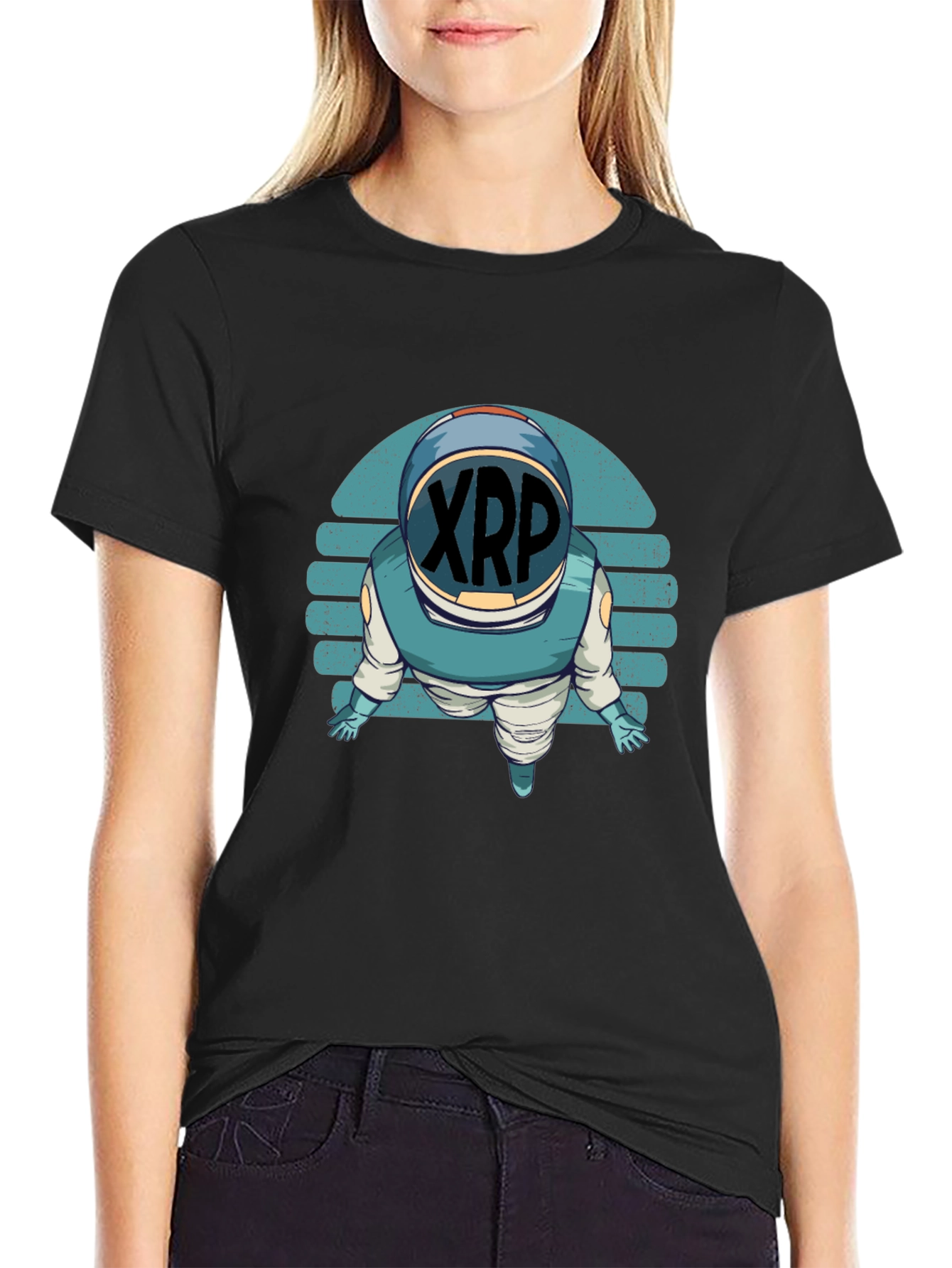 XRP Astronaut T-Shirt - Crypto Space Explorer