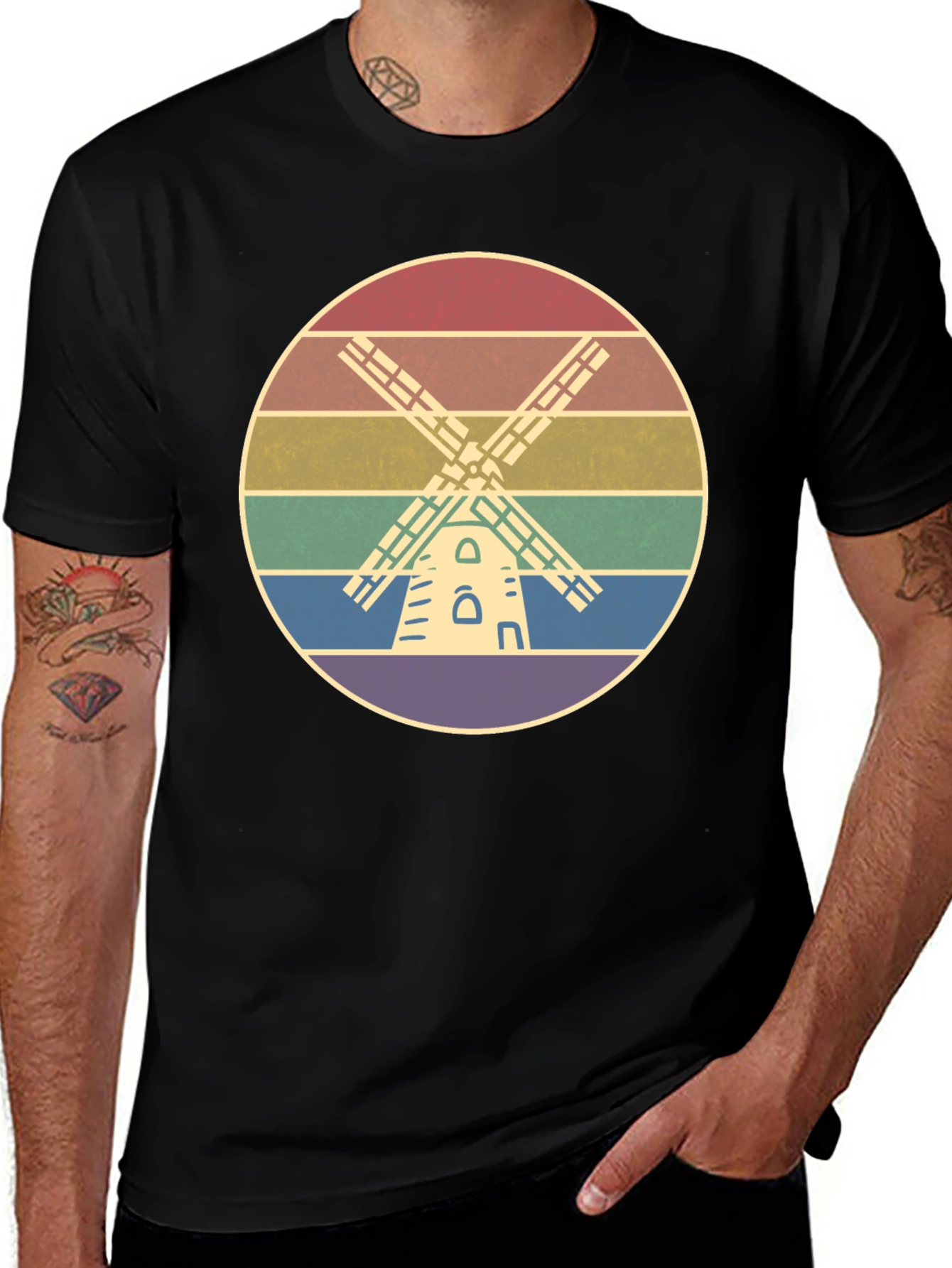 Rainbow Windmill T-Shirt