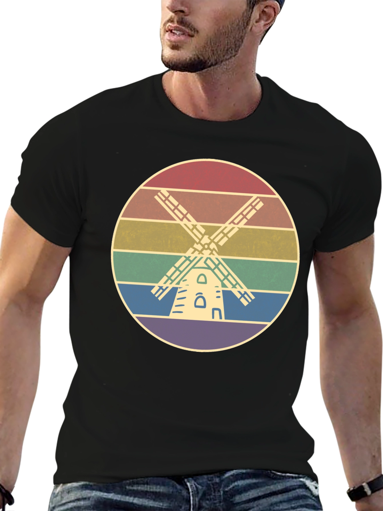 Rainbow Windmill T-Shirt
