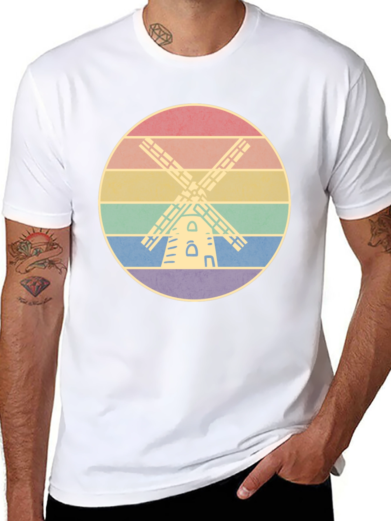 Rainbow Windmill T-Shirt