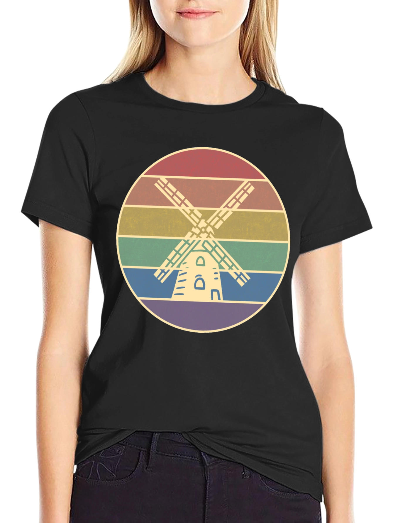 Rainbow Windmill T-Shirt