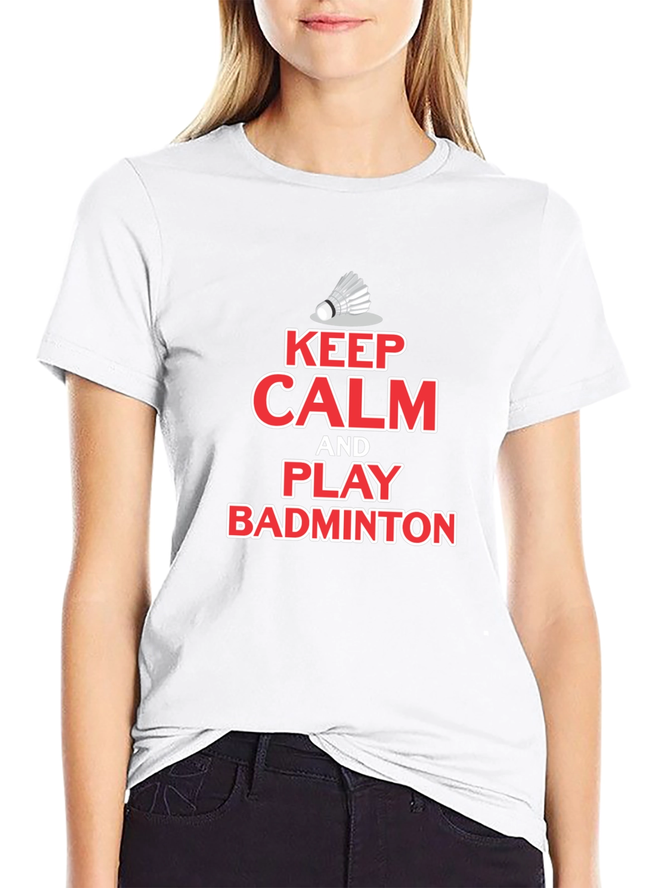 Keep Calm Play Badminton T-Shirt